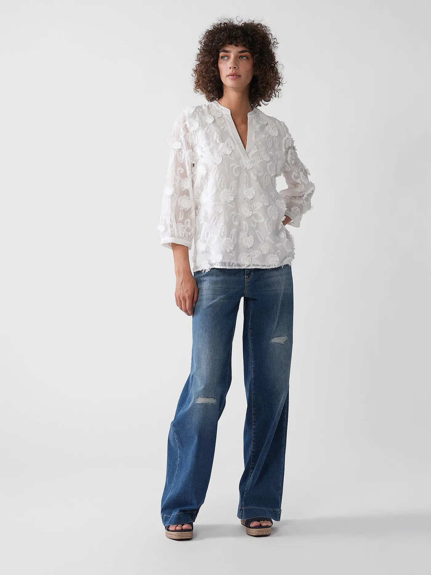 MAC | Jeans Flared Fit RICH PALAZZO | blau